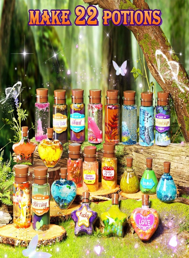 GORISPI Magic Potion Kit for Girls - Fairy Potions Kit 22 Potions Magic Mix Kit for Kids 6 7 8 9 10 12+ Years Mystery Potion Making kit Art Craft Kit Gifts Toys for Christmas Halloween Birthday - Image 2